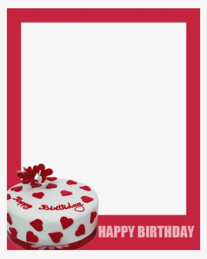 Happy Birthday Cake Photo Frame - Birthday Photo Frames With Cake #2606548