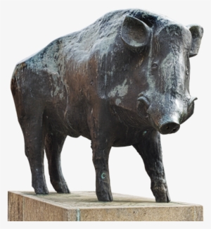 Boar,bronze Statue,animal - Statue Of Animal Transparent #2606686