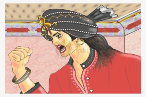 Indian Prince Angry Clenched Fist - Cartoon #2606713