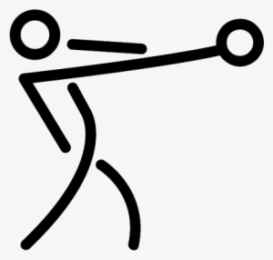 Stick Man Throwing A Ball Vector - Stick Man Throwing A Ball #2607269