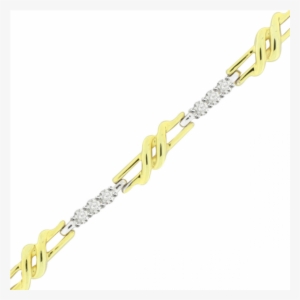 Fancy Chain Link Style Ladies Diamond Bracelet In 18ct - Chain #2608055