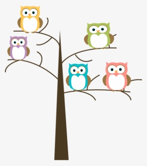 Owl In Tree Clip Art - Owls In A Tree Clipart #2608218