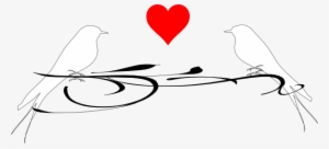 Love Birds Clip Art At Clker - Heart #2608307