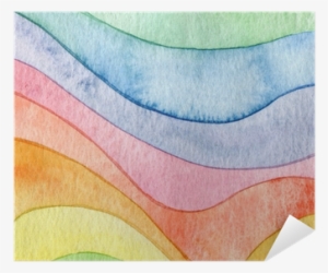 Abstract Wave Watercolor Painted Background Poster #2608678
