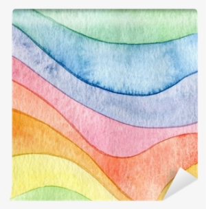Abstract Wave Watercolor Painted Background Wall Mural #2608703