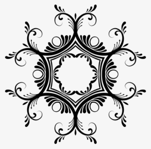 Floral Design Line Art Decorative Borders Decorative - Black And White Pattern #2609097