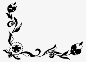 18 Flower Corner Vector - Clip Art #2610010