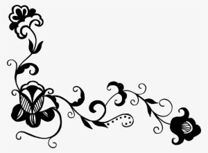18 Flower Corner Vector - Floral Corner Png #2610077