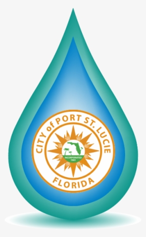 Water Drop Logo - City Of Port St Lucie Logo #2610158