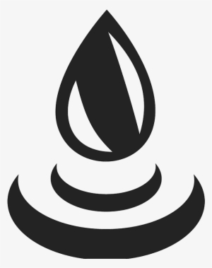 Water Drop Rubber Stamp - Crescent #2610163