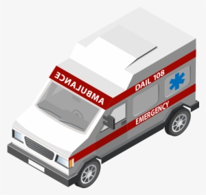 Step 0 Step 1 Step - Ambulance Isometric #2610178