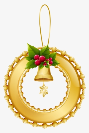 Gold Christmas Balls Png #2610782