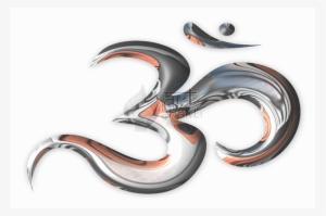 Om Aum Logo Copper Silver - Illustration #2612006