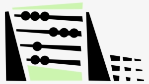 Vector Illustration Of Abacus Counting Bead Frame Calculating - Graphic Design #2612176