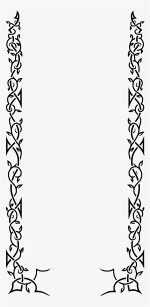 Knotwork Border Sides - Clip Art #2612360