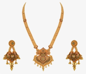 Orra Gold Set Necklace - Gold Jewellery Set #2612384