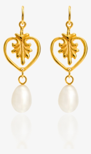 Anthemion Earrings In 18kt Yellow Gold Set With Pearls - Earrings #2612811