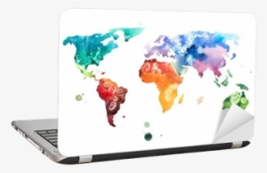 Hand Drawn Watercolor World Map Aquarelle Illustration - Watercolor Global Map Stock #2613673