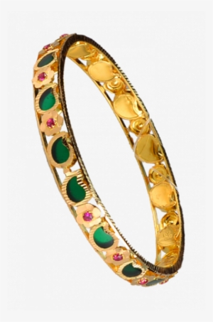 Pourvika Bb1944-14 - Palakka Bangle Png #2615047