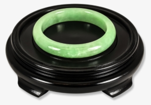 55mm Natural Green Jadeite Jade Smooth One-piece Bangle #2615354