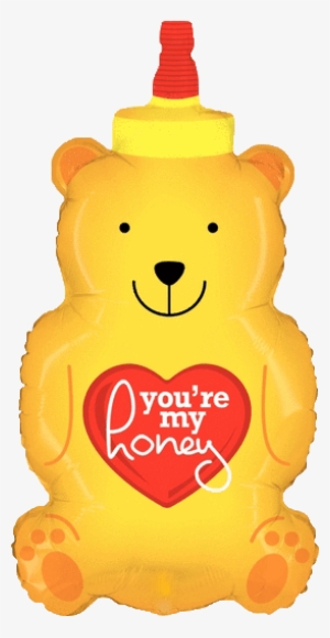 33" Jumbo You're My Honey Honeybear Valentine's Day - 33" You're My Honey - Mylar Balloons Foil #2615681