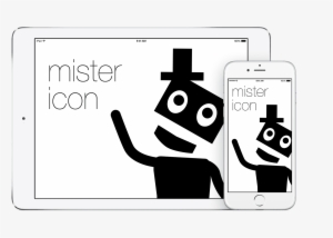 Mister Icon App Running On Iphone 6 And Ipad Air - Smartphone #2615931