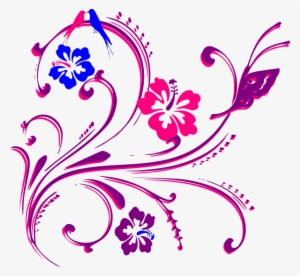 Butterfly Page Borders - Pink And Purple Butterfly Clipart #2616102