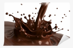 Hot Chocolate Splash Close-up, Isolated On White Background - Chocolate Background Vector Free Download #2616604