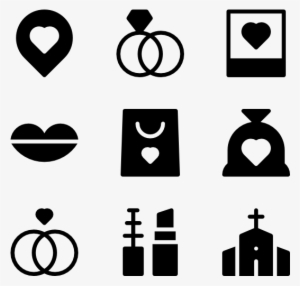 Wedding 50 Icons - Couple Icon Transparent Background #2616999