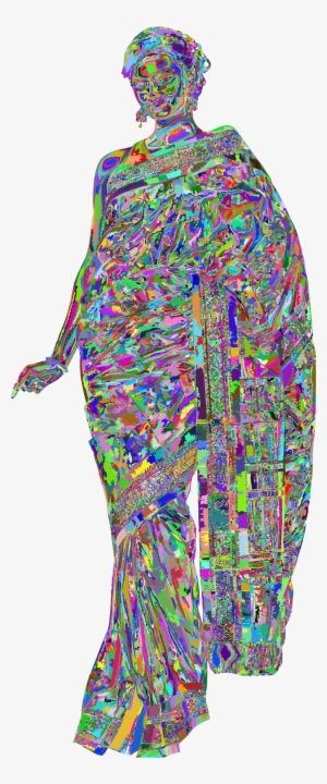 Prismatic Woman In Saree Icons Png - Clip Art #2617819