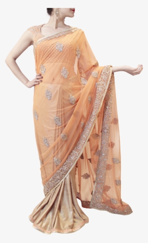 Peach Saree - Sari #2618304