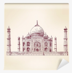 Taj Mahal, India Vector Illustration Wall Mural • Pixers® - Taj Mahal #2618816
