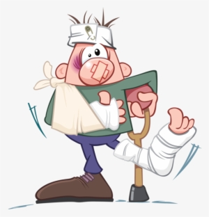 People, Illustration, Individual, Person, People Tarjetas, - Injured Cartoon #2619154