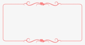 Frame Border Pink Design Decoration Label - Hearts Border #2619564