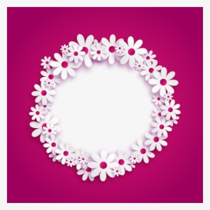 Photo Frame transparent Background flowers march Logo  