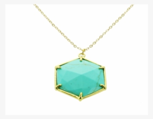 Turquoise Hexa Pendant - Pendant #2621338