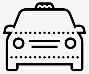 This Is An Icon Of A Taxi Cab - Taxi Icon White #2621753
