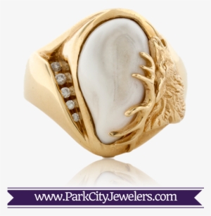 Elk Tooth Ivory Diamond Ring - Pcj Elk Tooth Ivory Diamond Ring #2622437