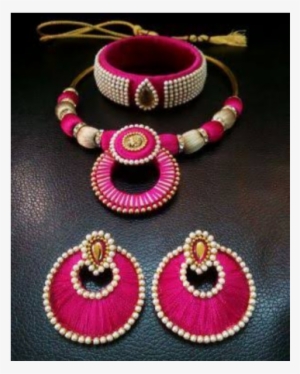 Sale Silk Thread Jewelry Set - Silk Thread Jewellery Sets Online #2622518