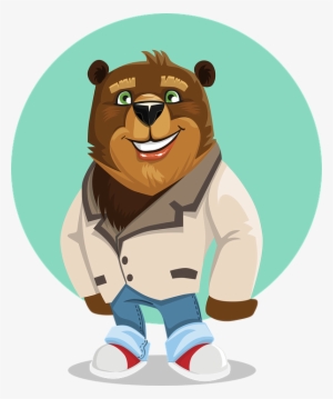 Vector Bear Animated - Papa Bear Clip Art #2623251