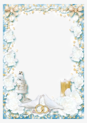 Wedding Tenderness White Frame - Cake #2623507