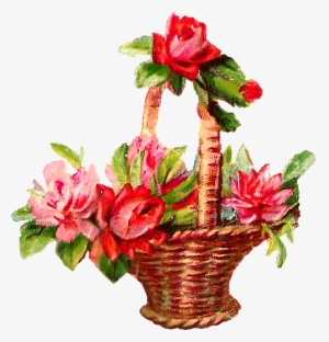 Red Rose Flower Basket - Flower Roses #2624291