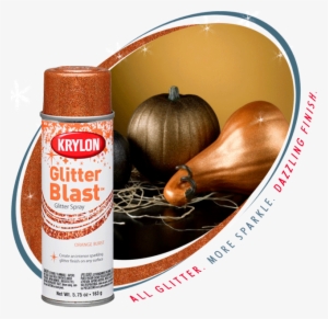 Use Krylon Glitter Blast Spray Paint For A Cool Effect - Glitter Blast Spray Paint, Orange Burst, 5-3/4-oz. #2624693