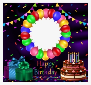 Birthday Transparent Png Frame, Is Available For Free - Happy Birthday Images With Photo Frame #2624973
