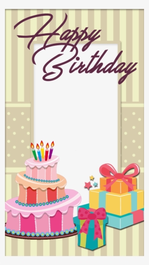 Birthday Cake With Photo Frame #2625274