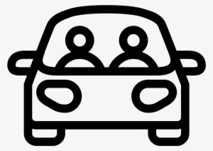 People In Car Icon - Car With People Icon #2625663