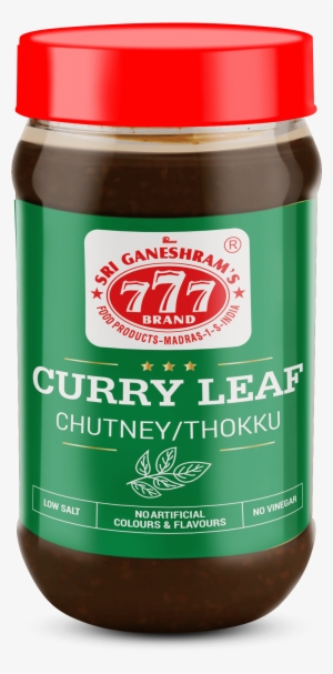 Curry Leaf Thokku Chutney Paste - 777 Madras Sambar Powder 100gms #2625746