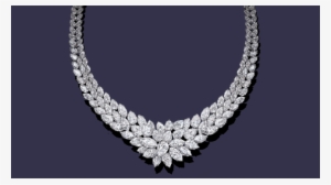 Winston™ Cluster By Harry Winston Diamond Necklace - Jewellery #2626030