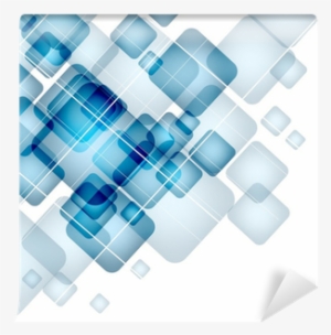 Abstract Background With Transparent Squares - Fondos En Azul Tridimensionales Png #2626330