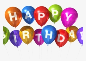 Happy Birthday On Balloons Png #2626409